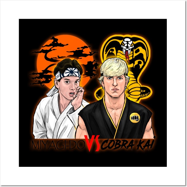 Daniel VS Johnny for dark tees Wall Art by PreservedDragons